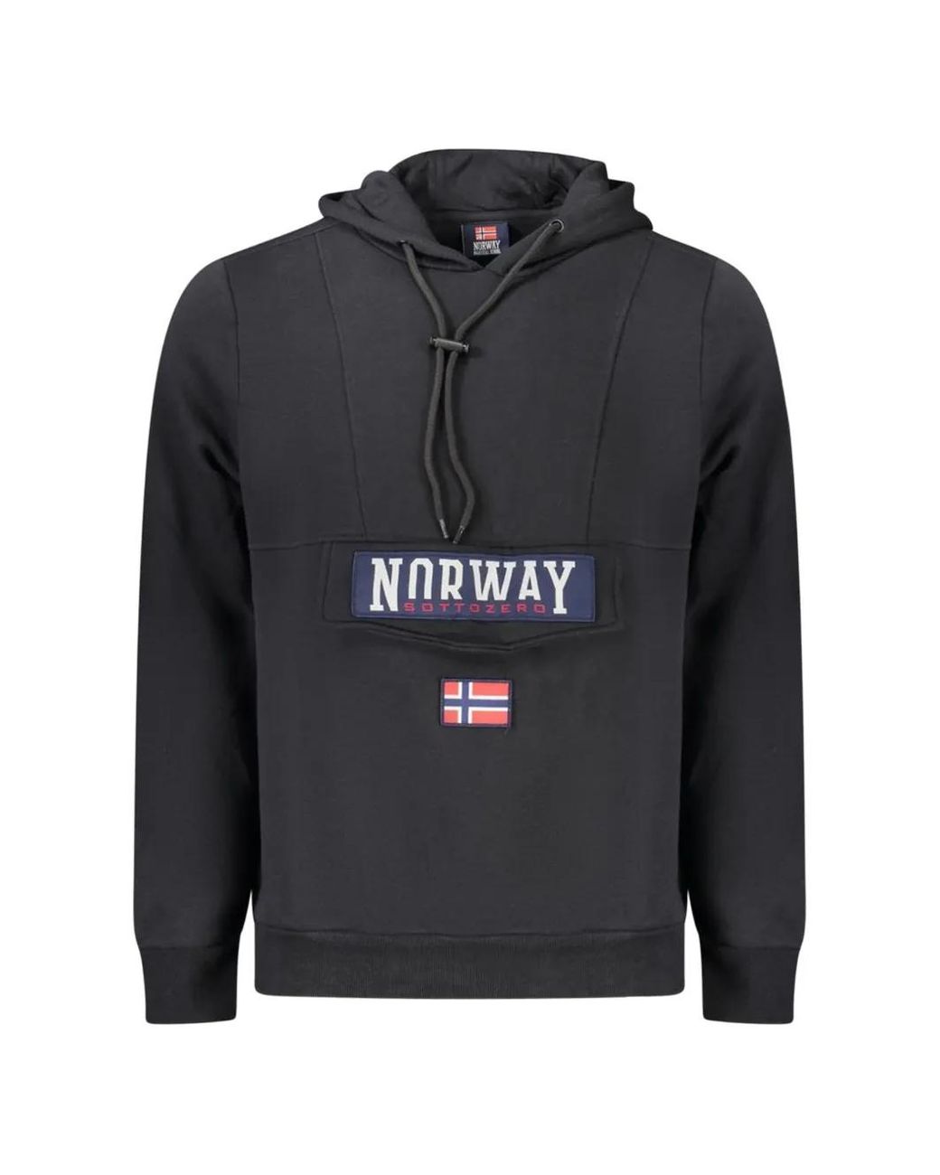 Norway 1963 Black Hoodie À Patch Logo for men
