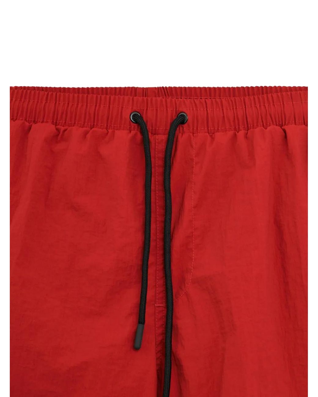 Aspesi Red Drawstring Swim Shorts for men