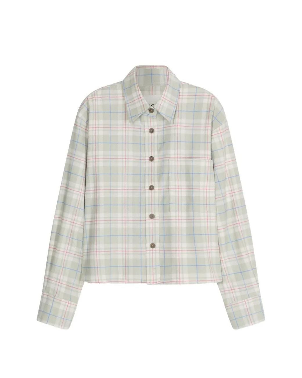 Closed White Check-Print Oversized Shirt