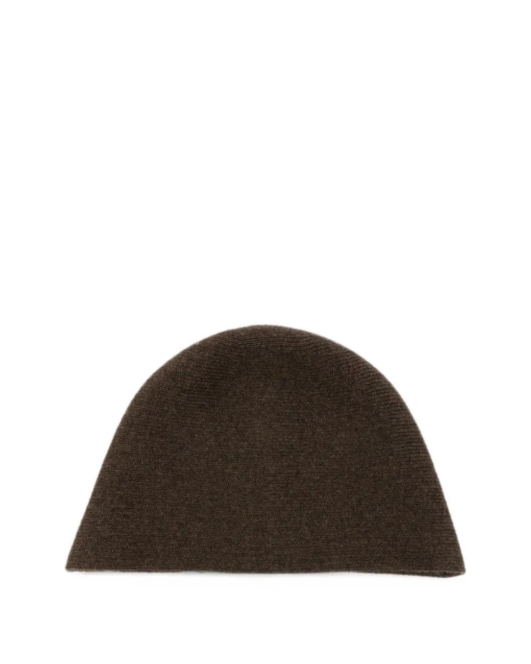 Uma Wang Brown Cashmere Bucket Hat