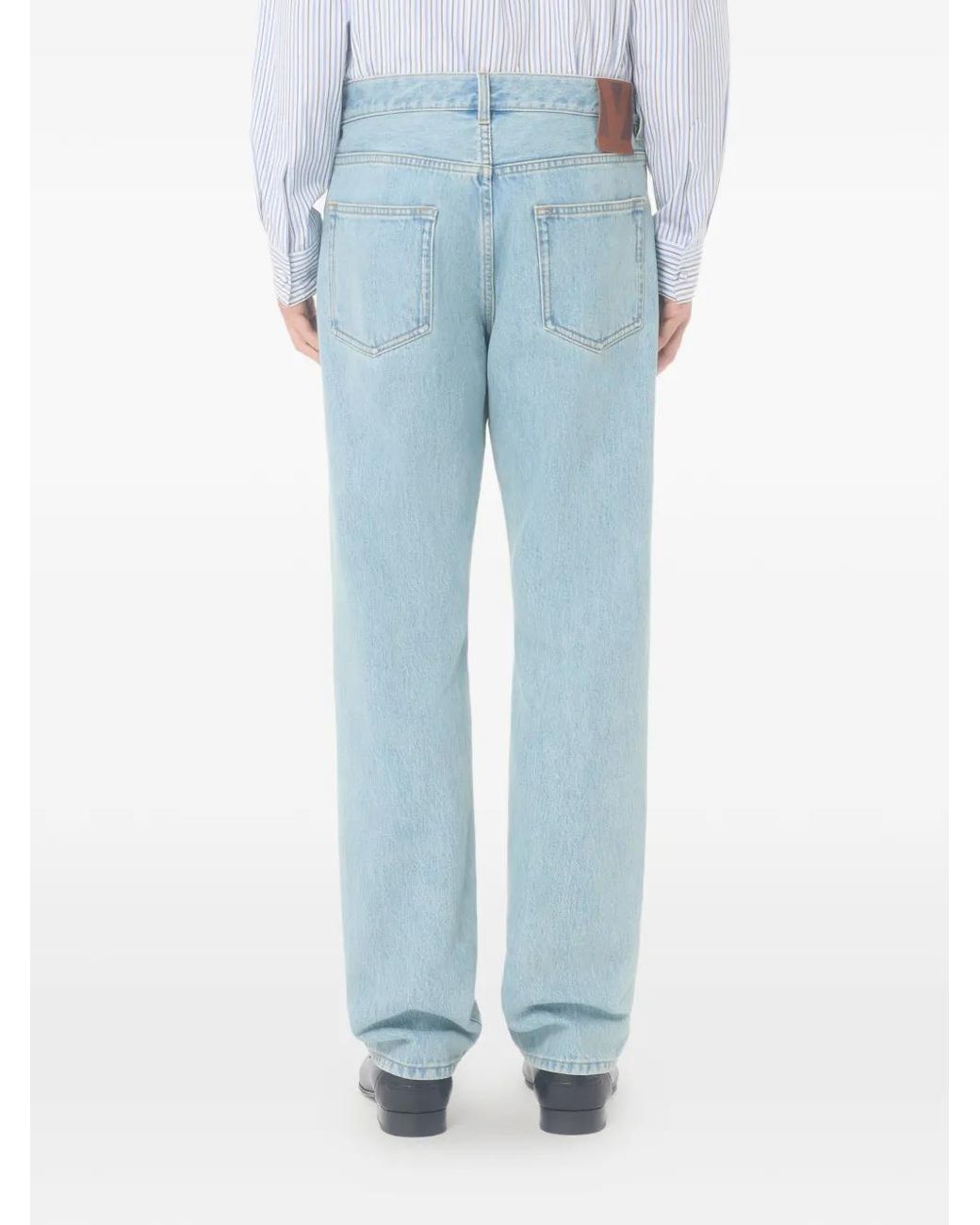 Valentino Garavani Blue Denim Trousers for men
