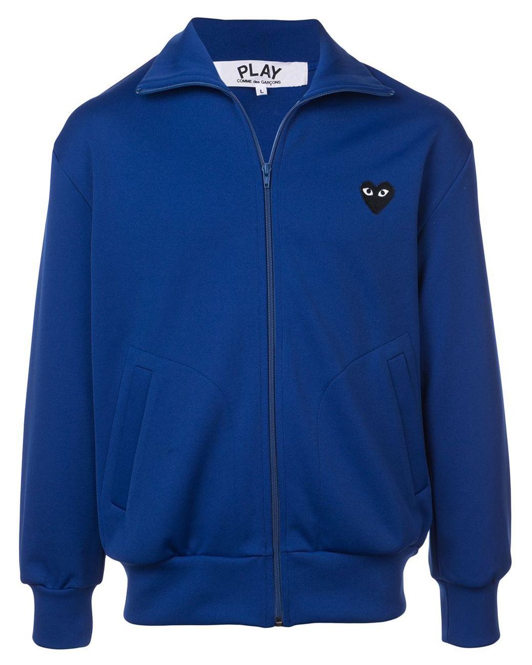 Sweat Zippe A Logo Poitrine COMME DES GARCONS PLAY pour homme en coloris Bleu Lyst