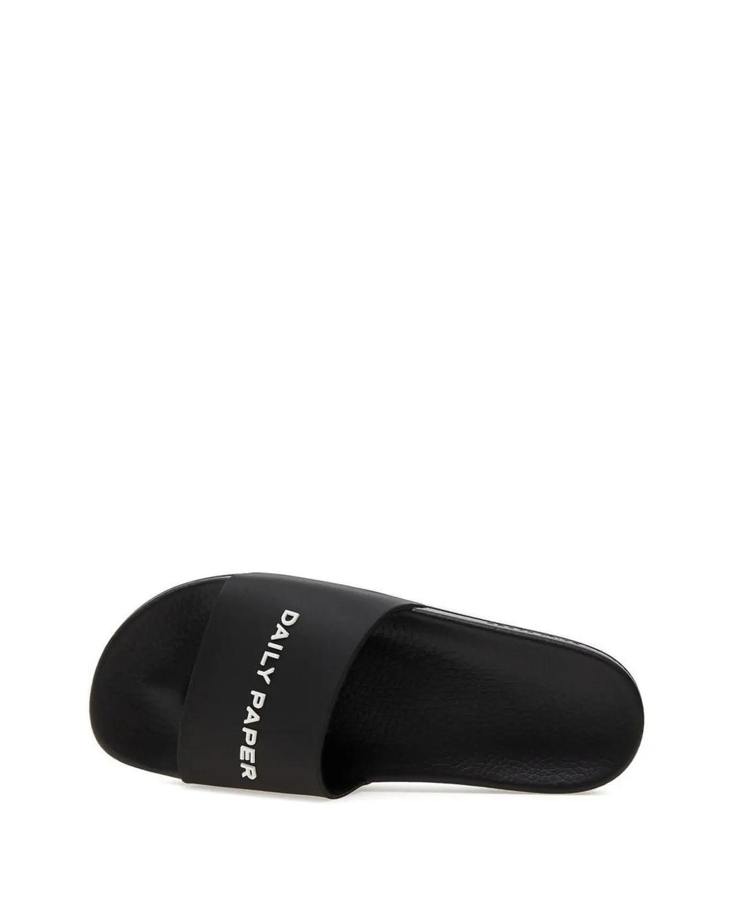 Daily Paper Black Logo-Print Slides for men