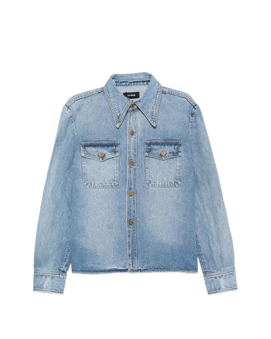 Willy Chavarria Blue Chente Denim Shirt for men