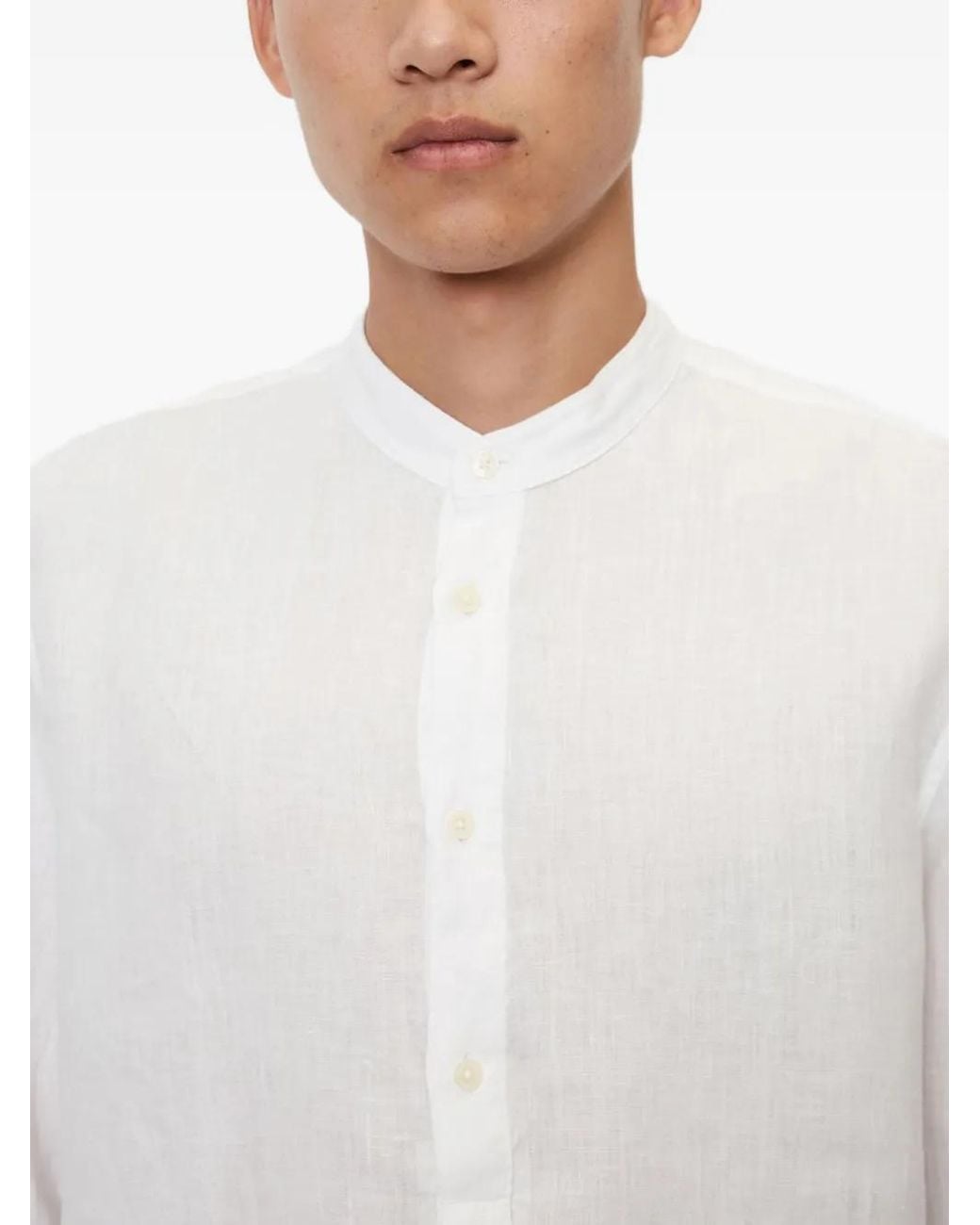 Marc O' Polo White Buttoned Long-Sleeve Shirt for men
