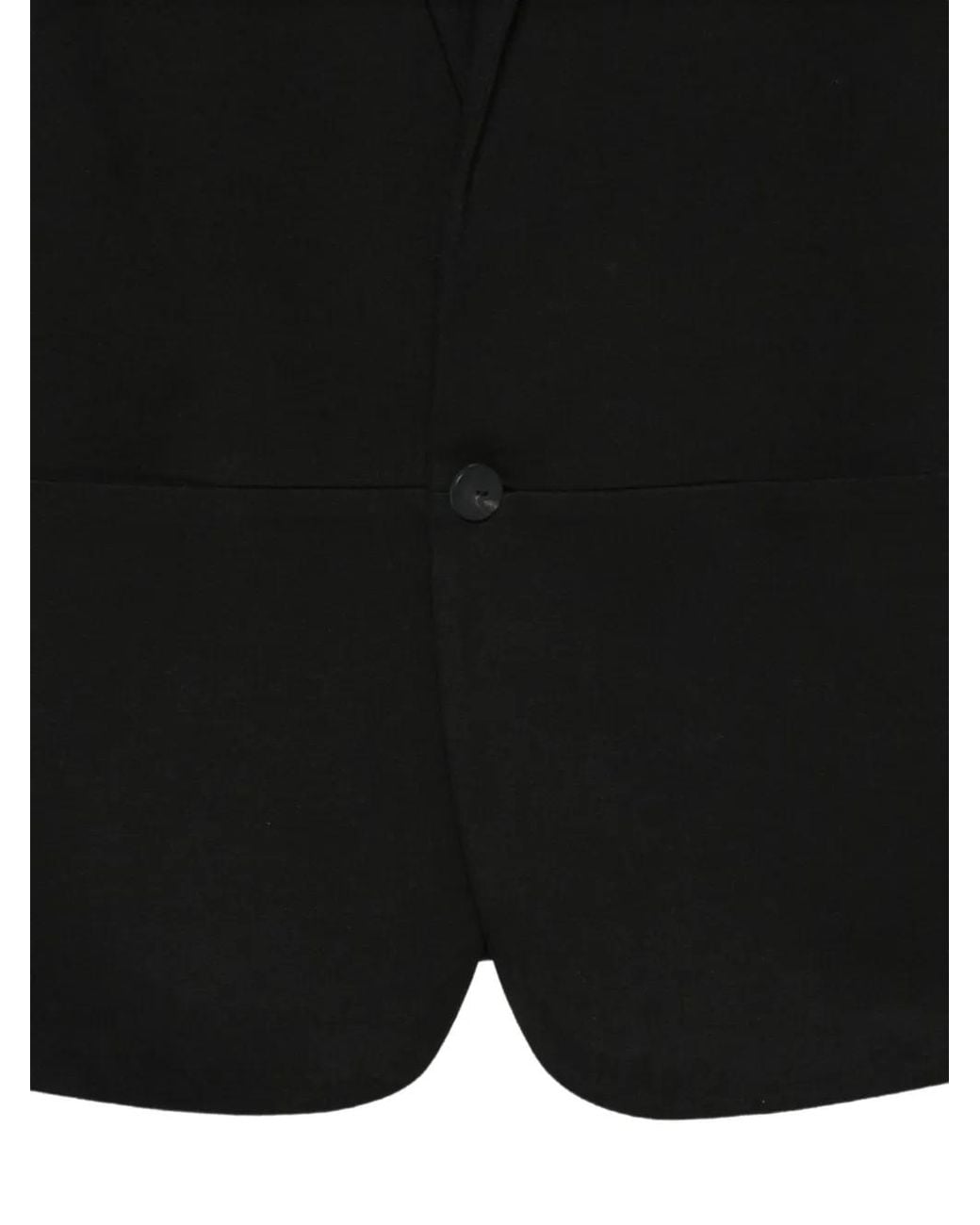 Label Under Construction Black Button-Up Blazer for men