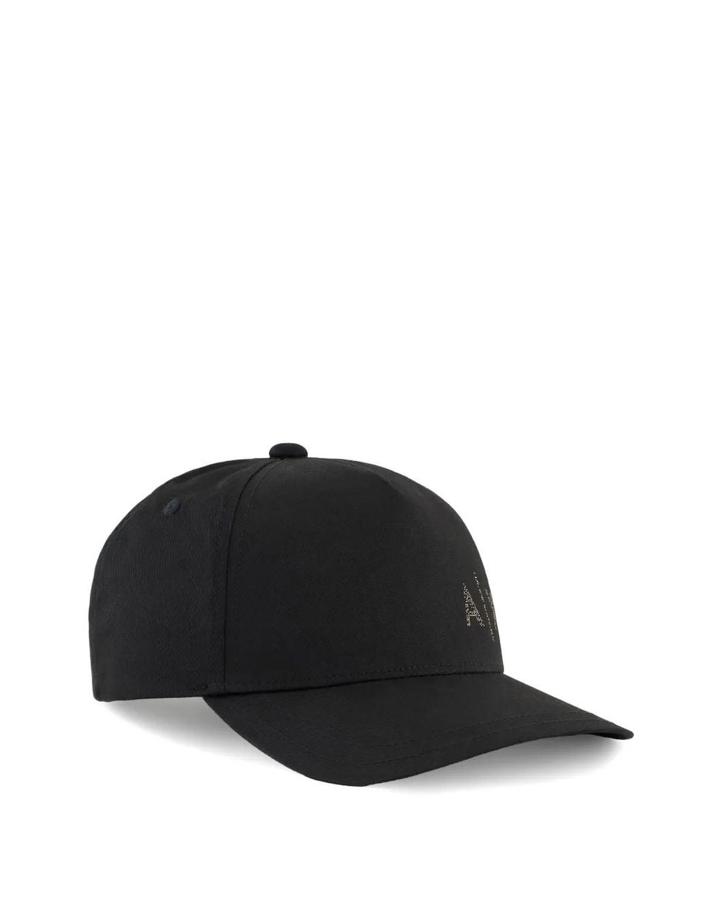 ARMANI EXCHANGE Black Logo-Embellished Baseball Cap for men