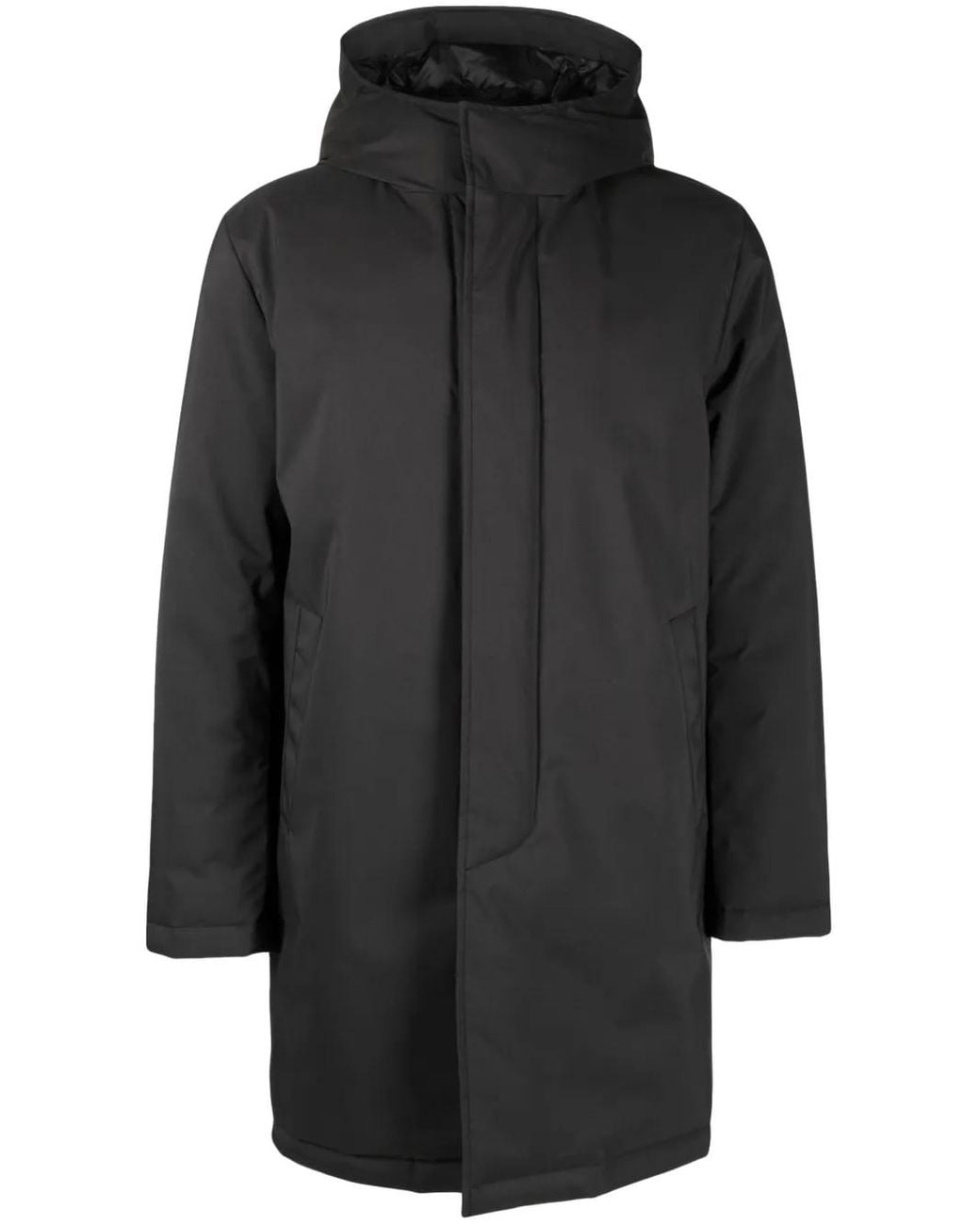 Fay Black Double Morning Raincoat for men