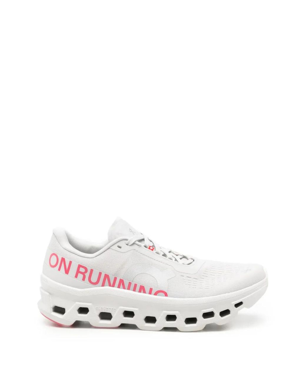 On Shoes White Baskets Cloudmster À Logo Imprimé