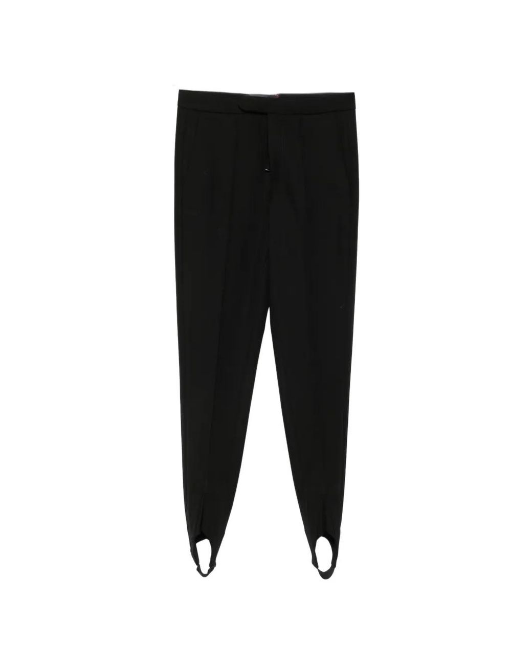 Seafarer Black Vienna Stirrup-Cuff Tailored Trousers