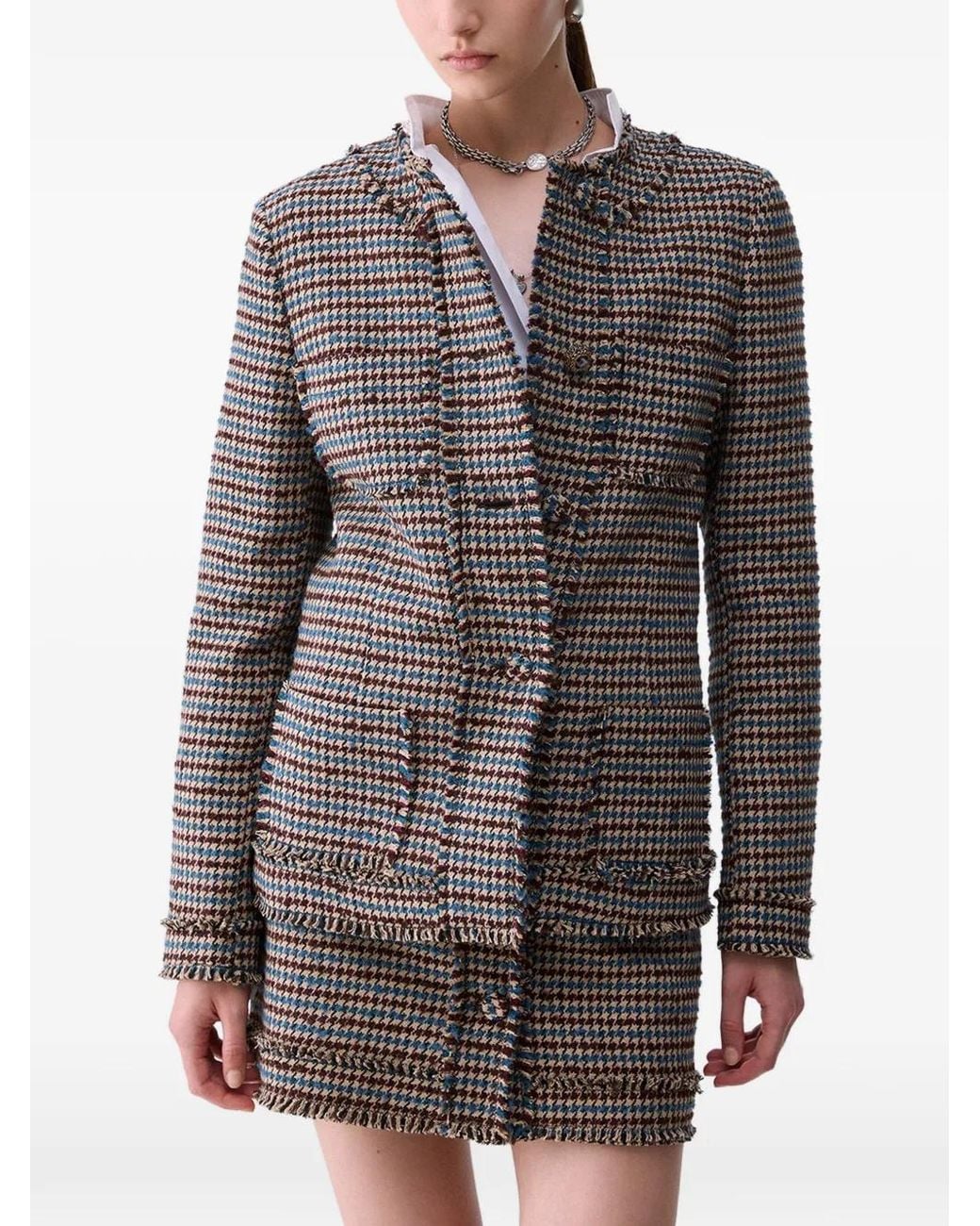 Liu Jo Gray Tweed Jacket