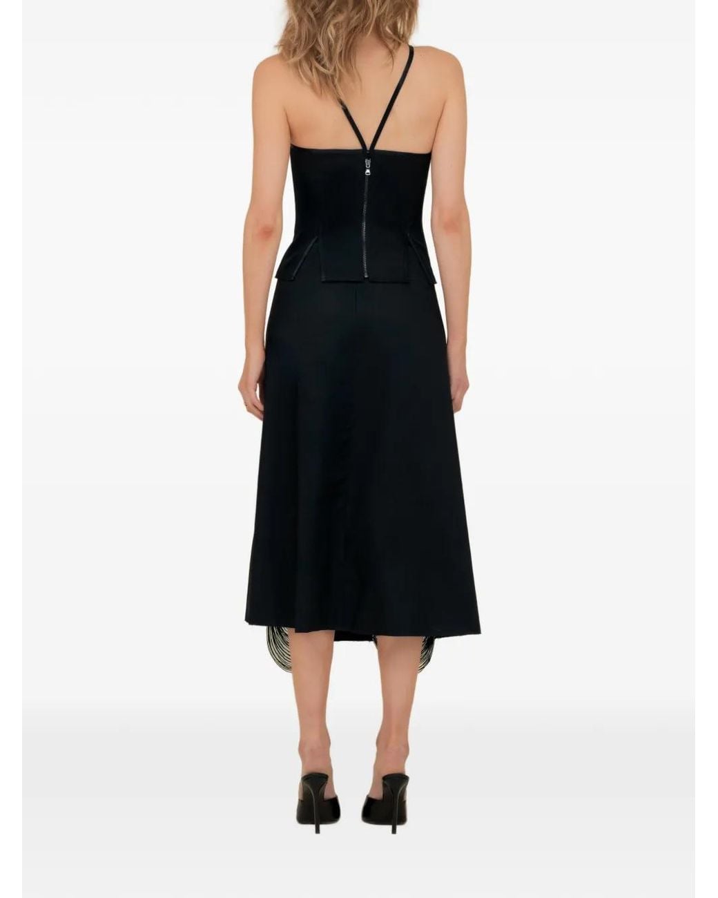 Contessa Mills Black Madeleine Corset-Style Top