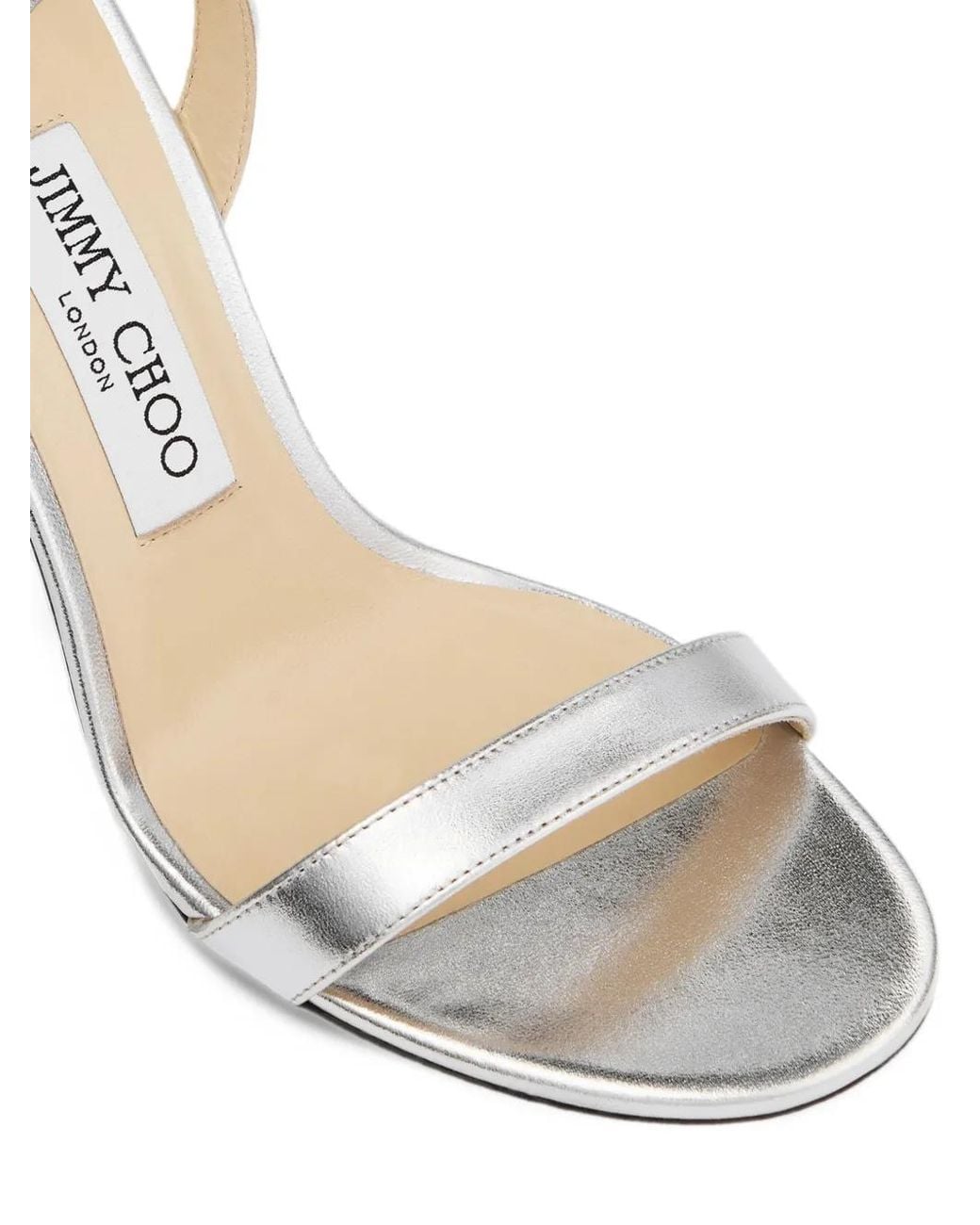 Jimmy Choo White Jenn 100 Sandals