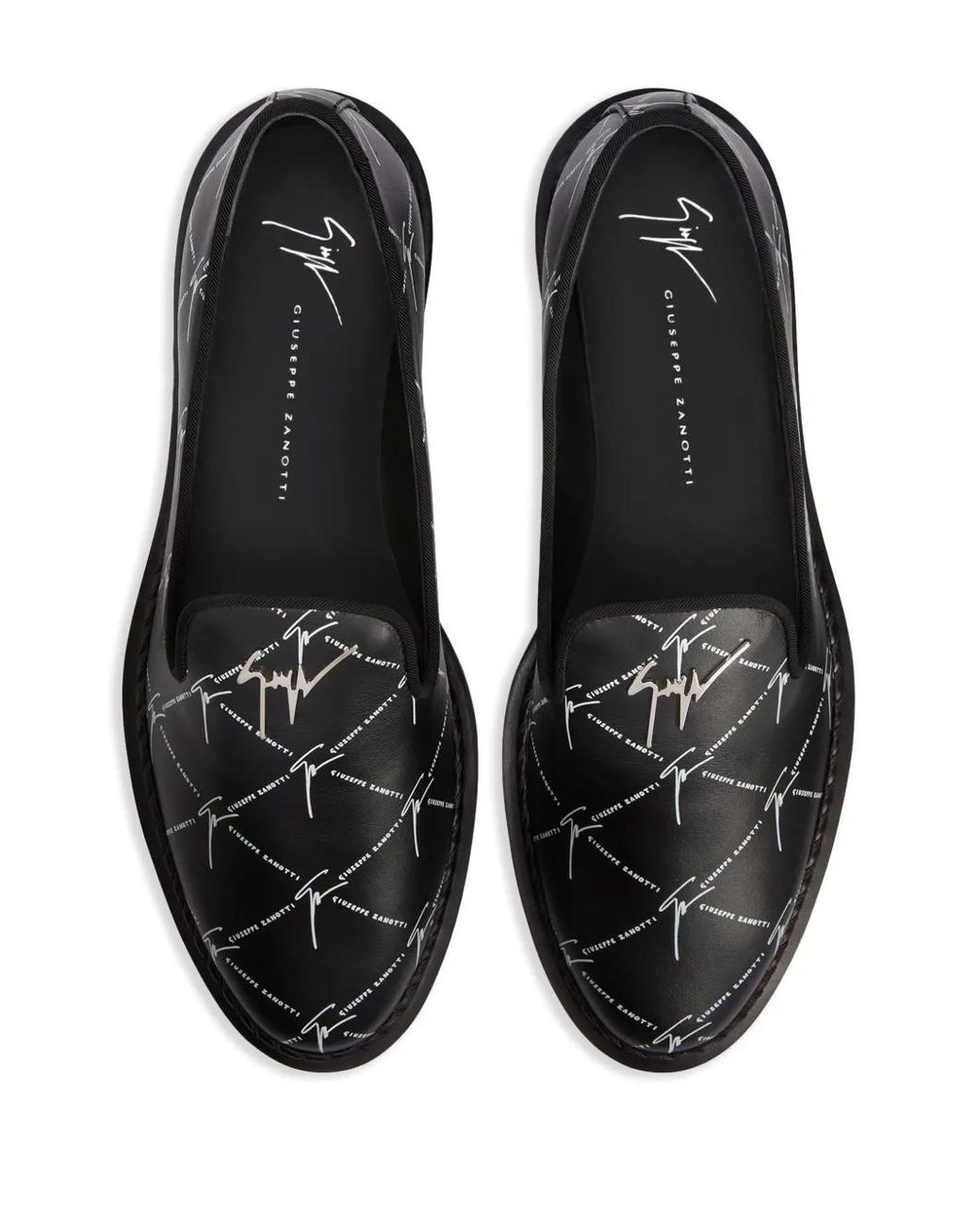 Giuseppe Zanotti Black Loafer Mit Logo
