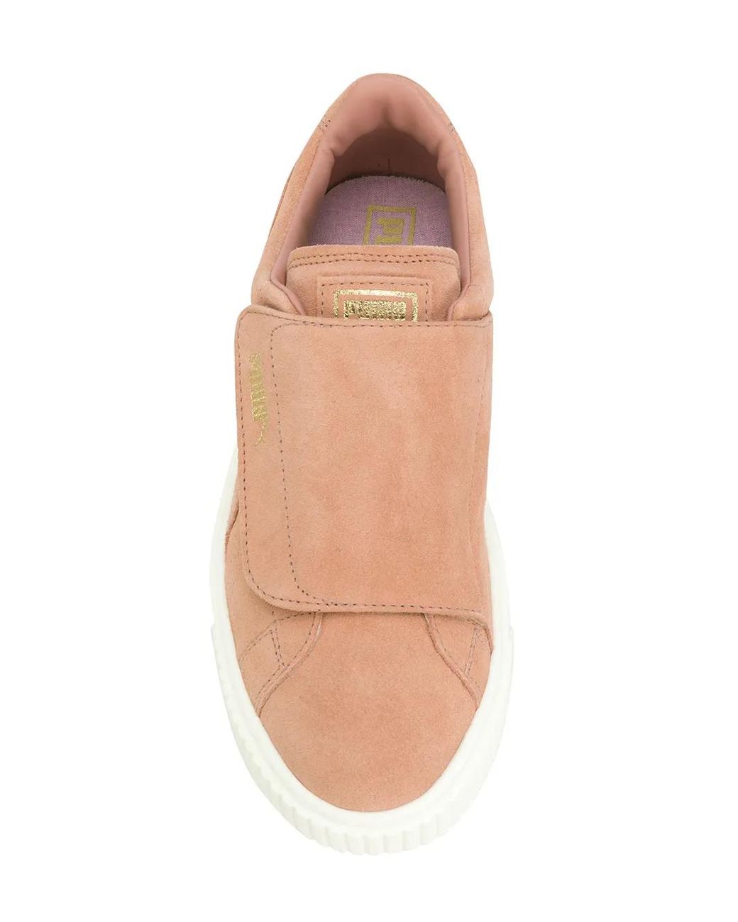 PUMA Pink Platform Touch-Strap Sneakers