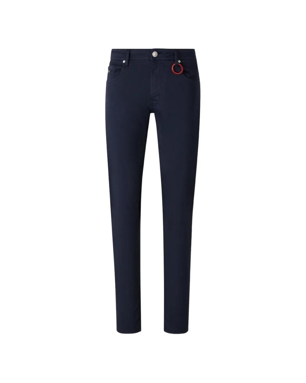 Sartoria Tramarossa Blue Michelangelo Ring-Detail Jeans for men