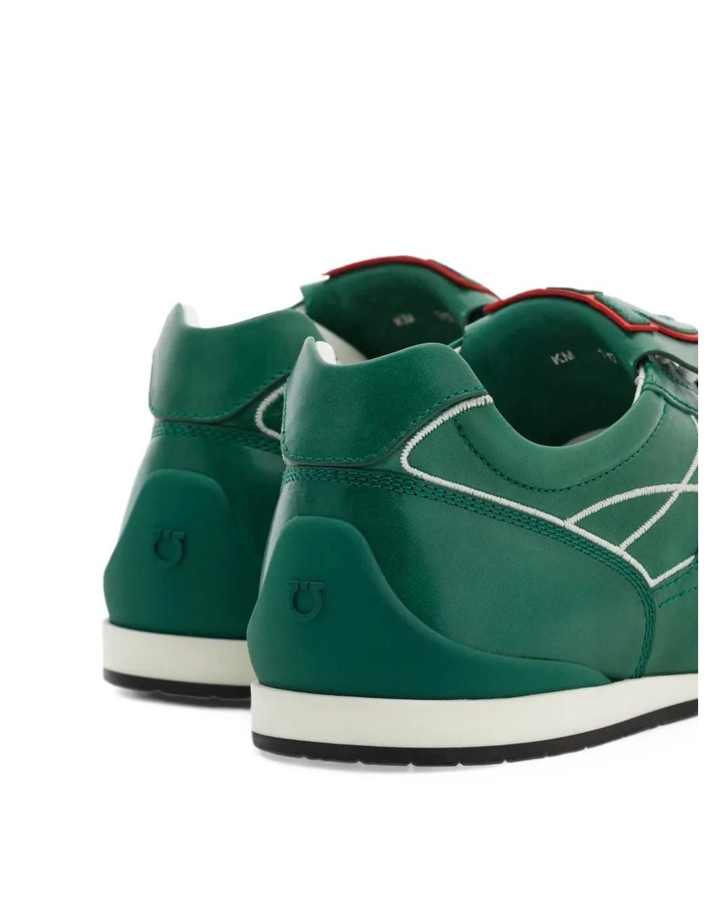 Ferragamo Green Low-Top Sneakers for men