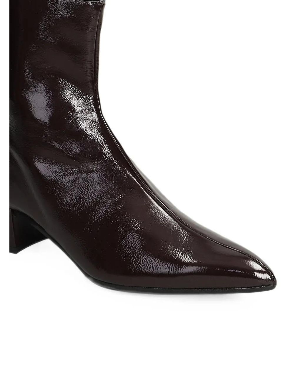 Evaluna Black Bottines À Fini Verni