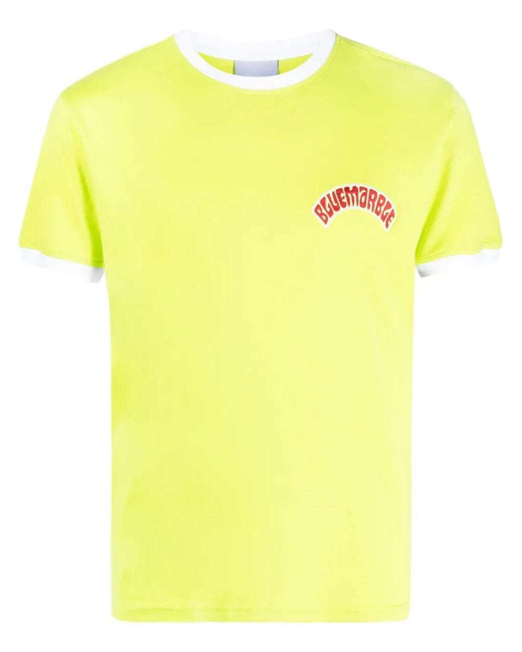 Bluemarble Yellow Logo-Print Short-Sleeve T-Shirt for men