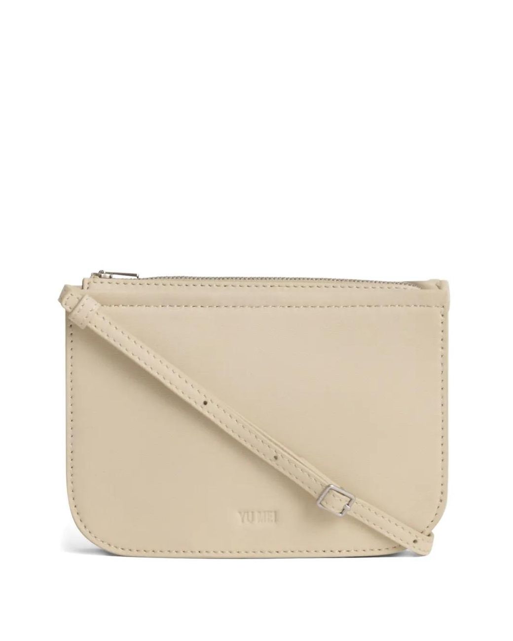 Yu Mei Natural Zip Lambskin Bag