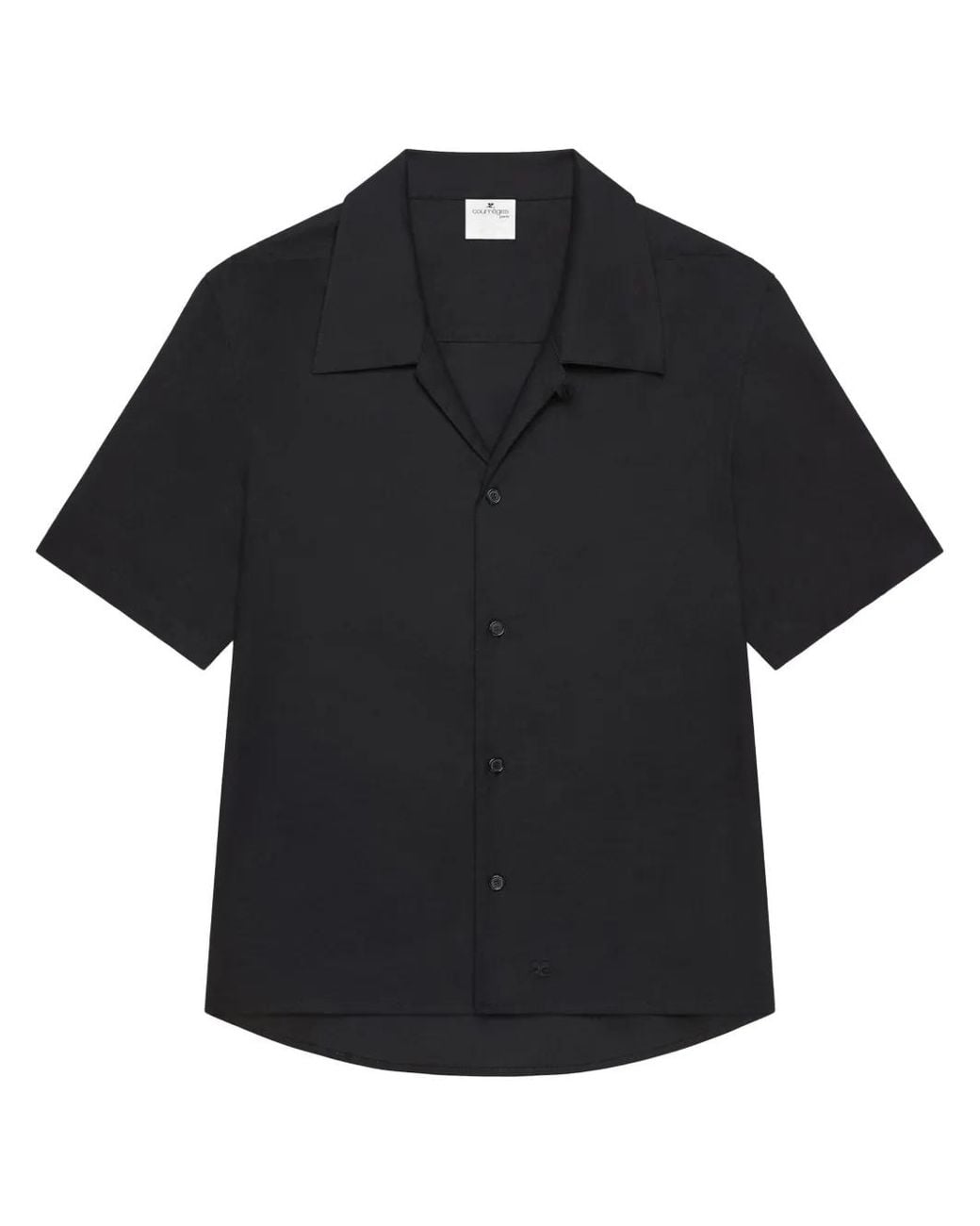 Courreges Black Short-Sleeve Shirt for men