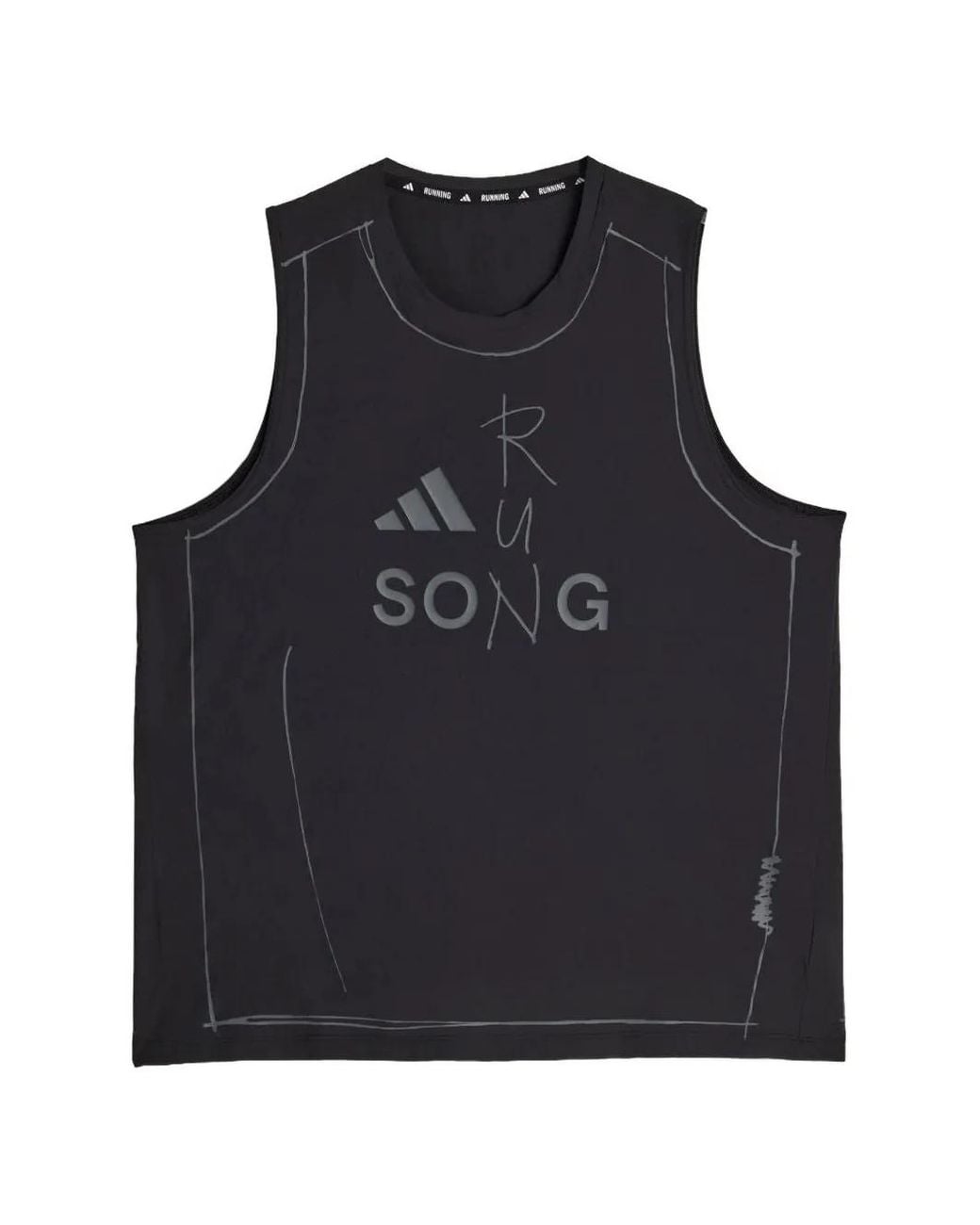 Adidas Blue Adi365 Sftm Running Tank Top