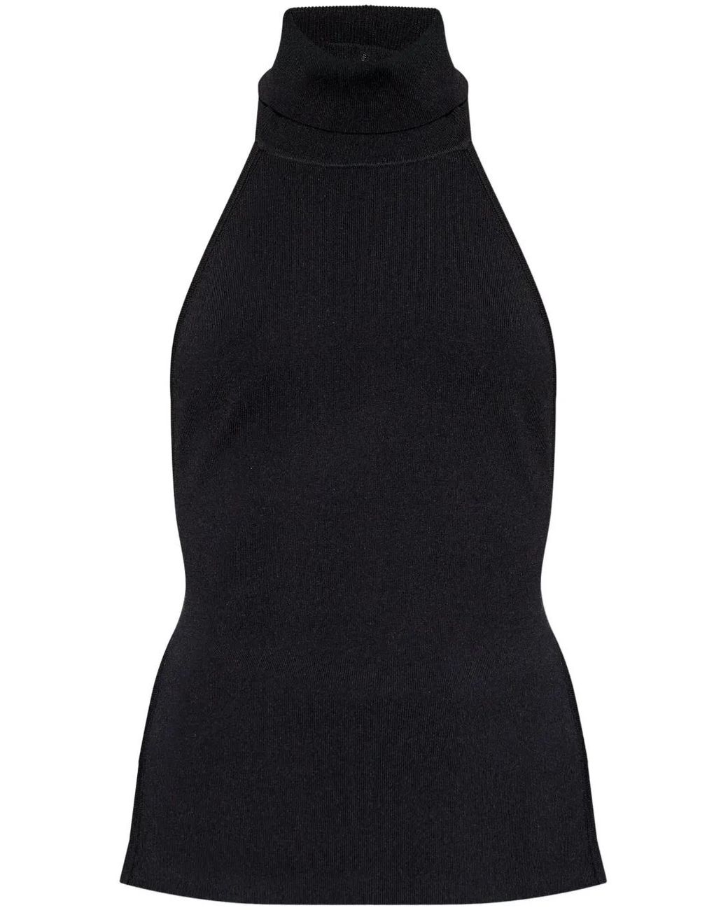 Cult Gaia Black Halterneck Top
