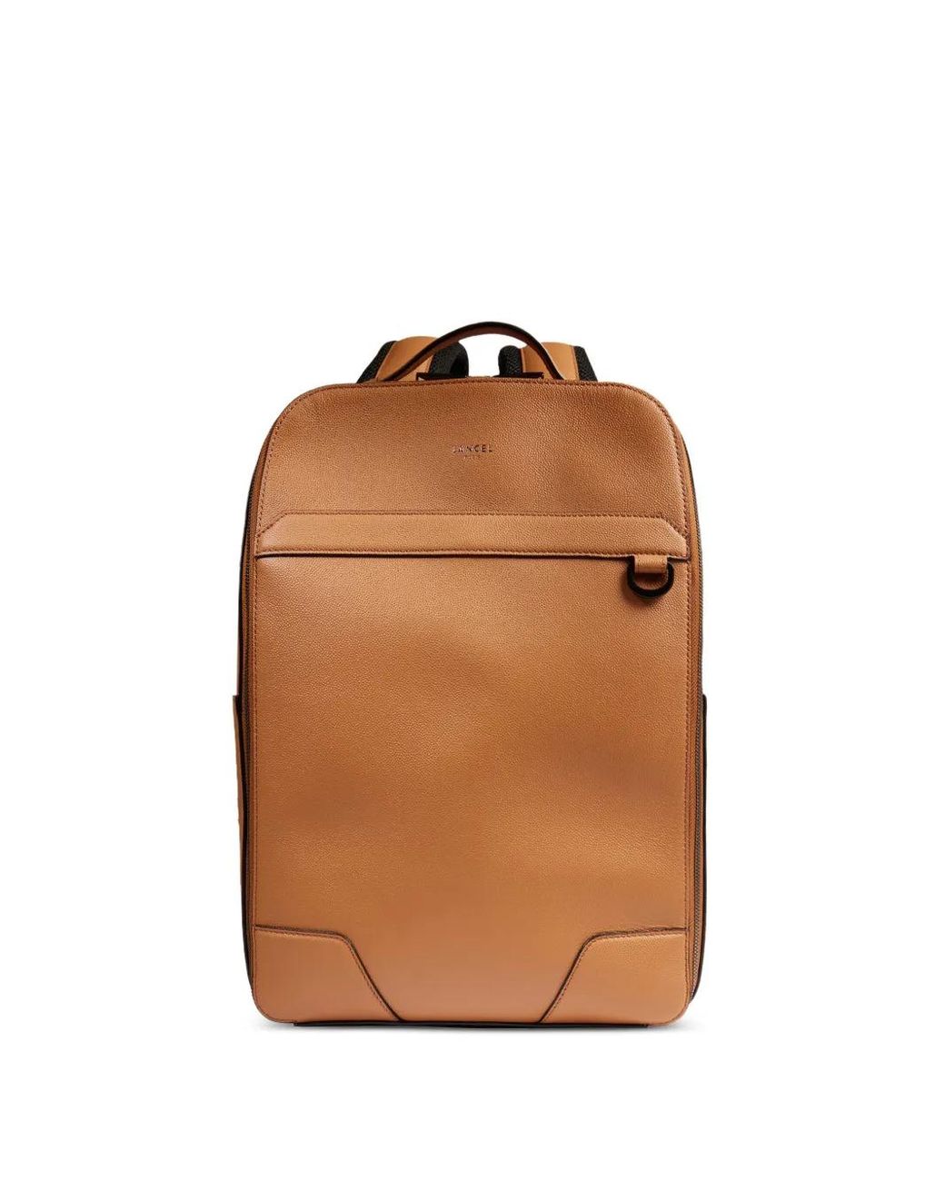 Lancel Brown Leather Top-Handle Backpack for men