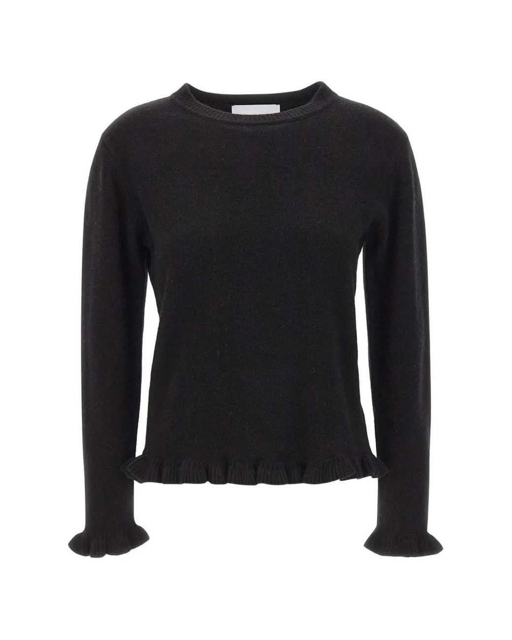 Kaos Blue Ruffle-Trim Sweater
