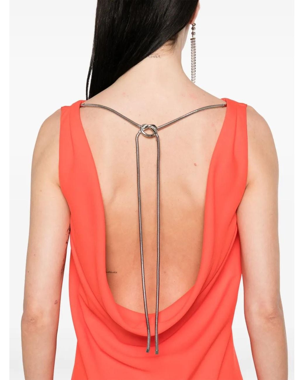 Max Mara Red Sleeveless Maxi Dress