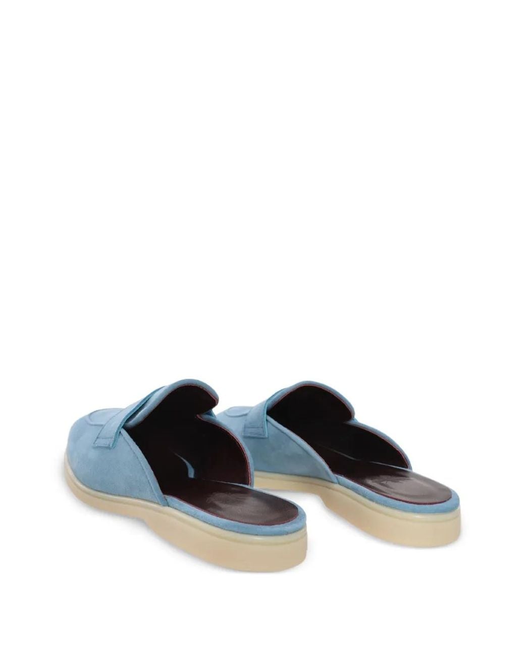 Bougeotte Blue Suede Mules