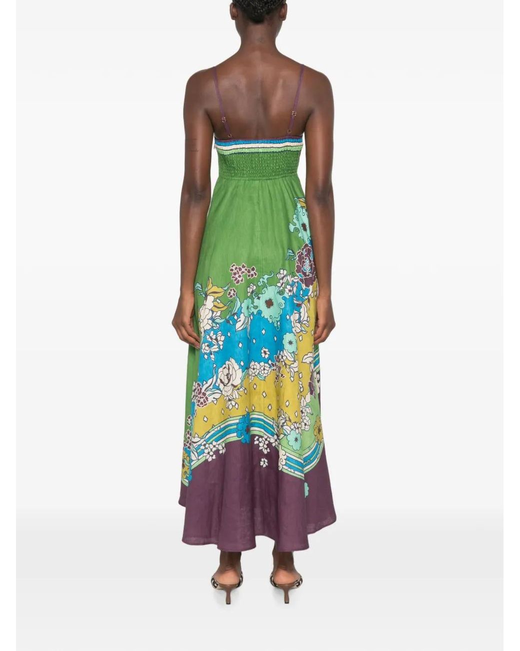 ALÉMAIS Green Nanci Sundress