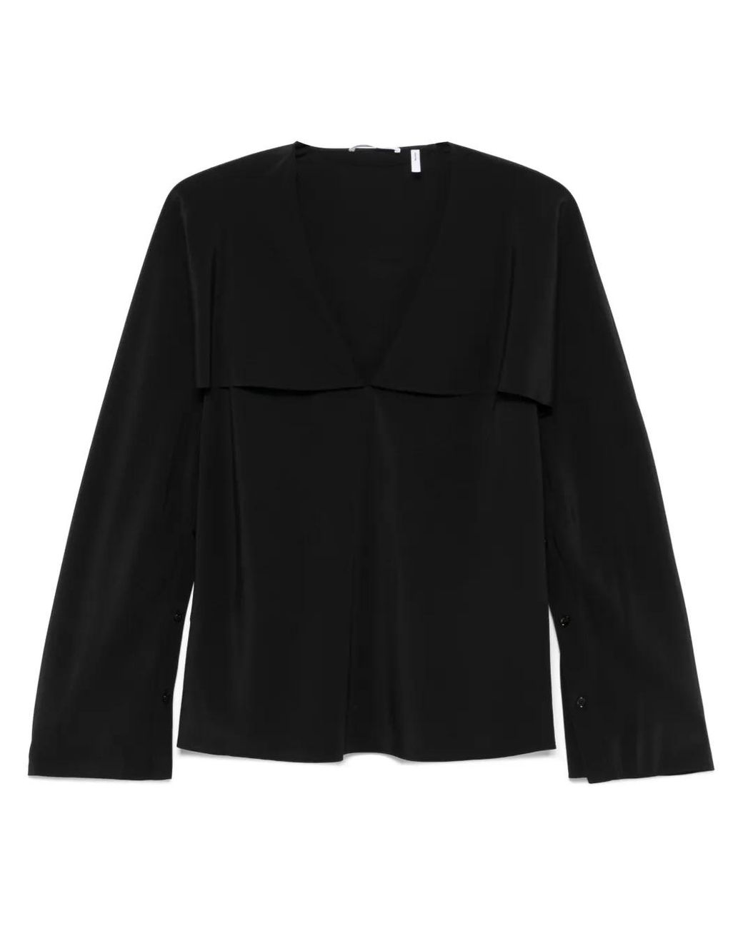 Blouse À Design Superposé Helmut Lang en coloris Black