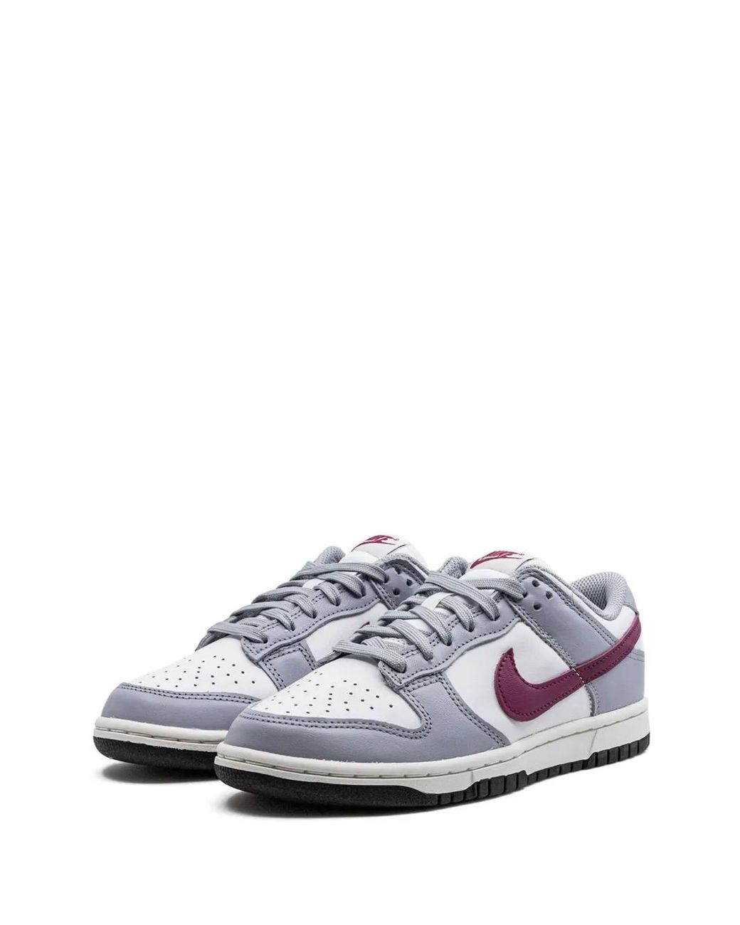 Nike White Dunk Low "Summit/Rosewood" Sneakers