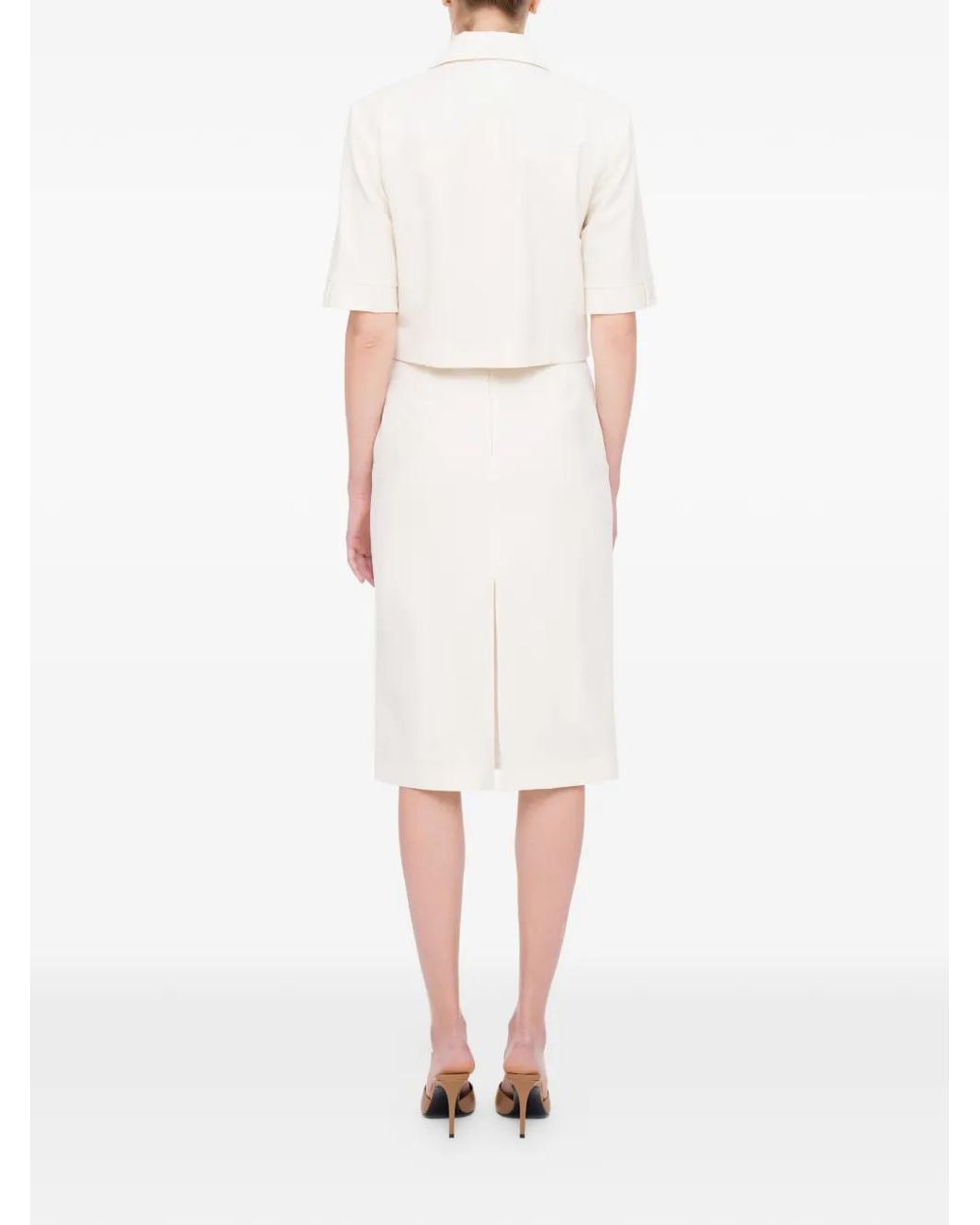 MEDEA Cropped Jack in het White