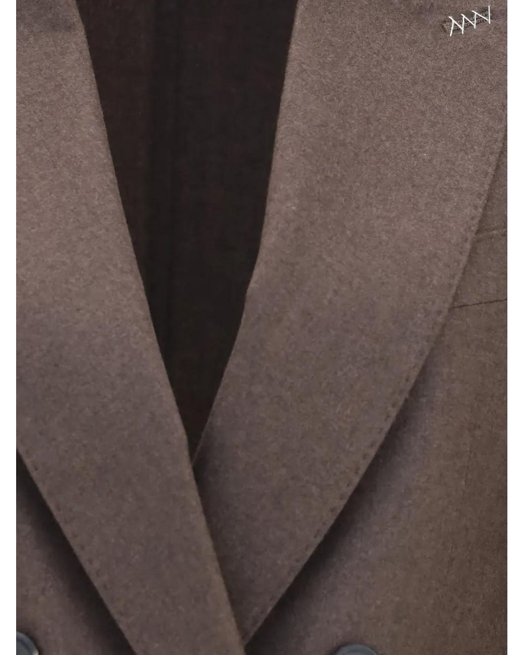 Max Mara Brown Double-Breasted Peak-Lapels Jacket