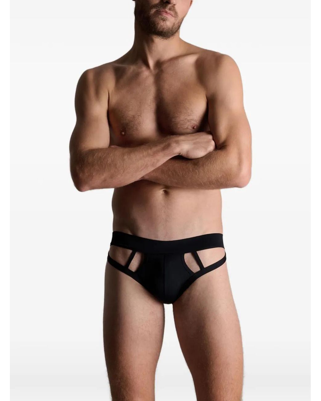 Maison Close Black Pure Tentation Briefs for men