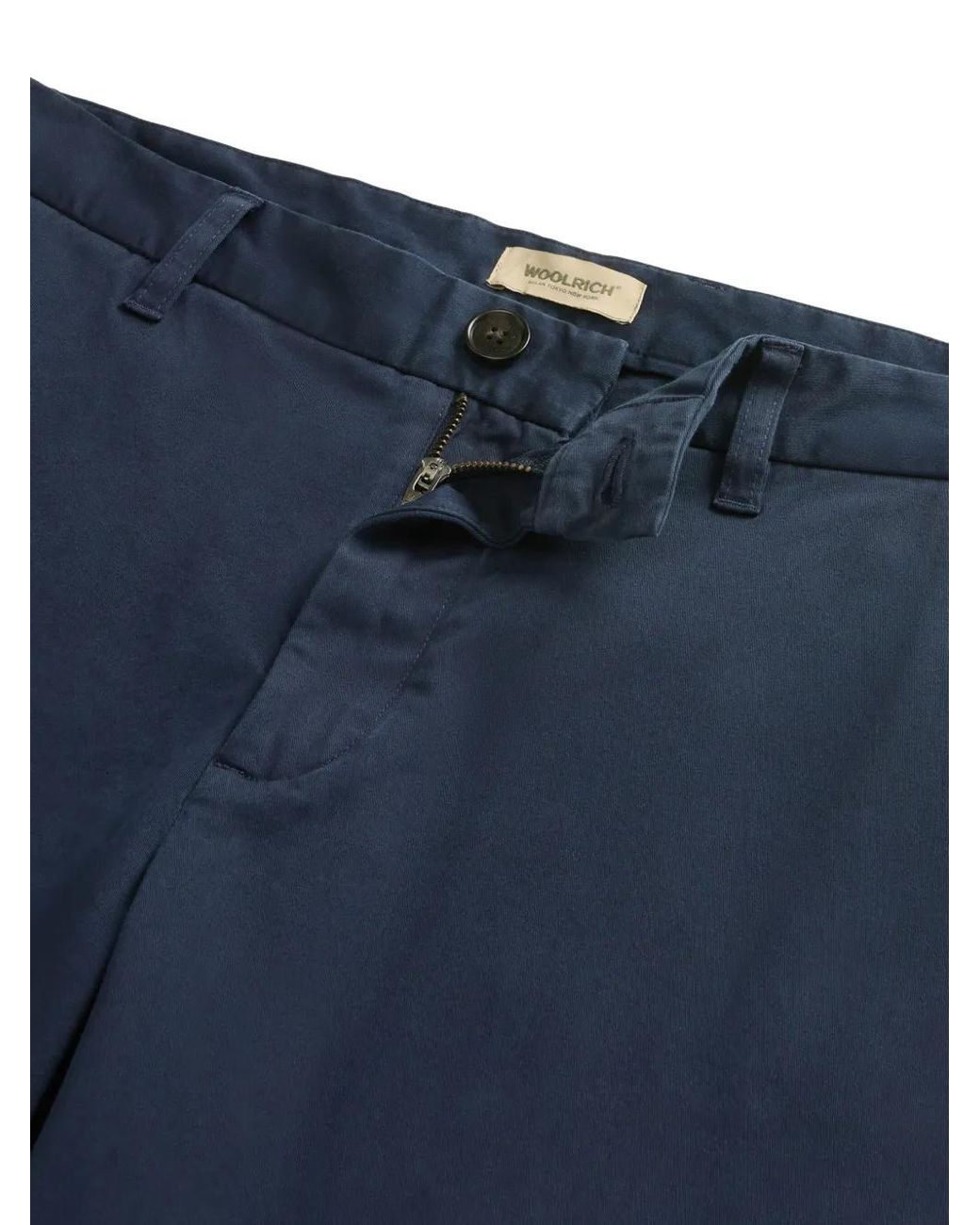 Woolrich Blue Classic Chino Shorts for men