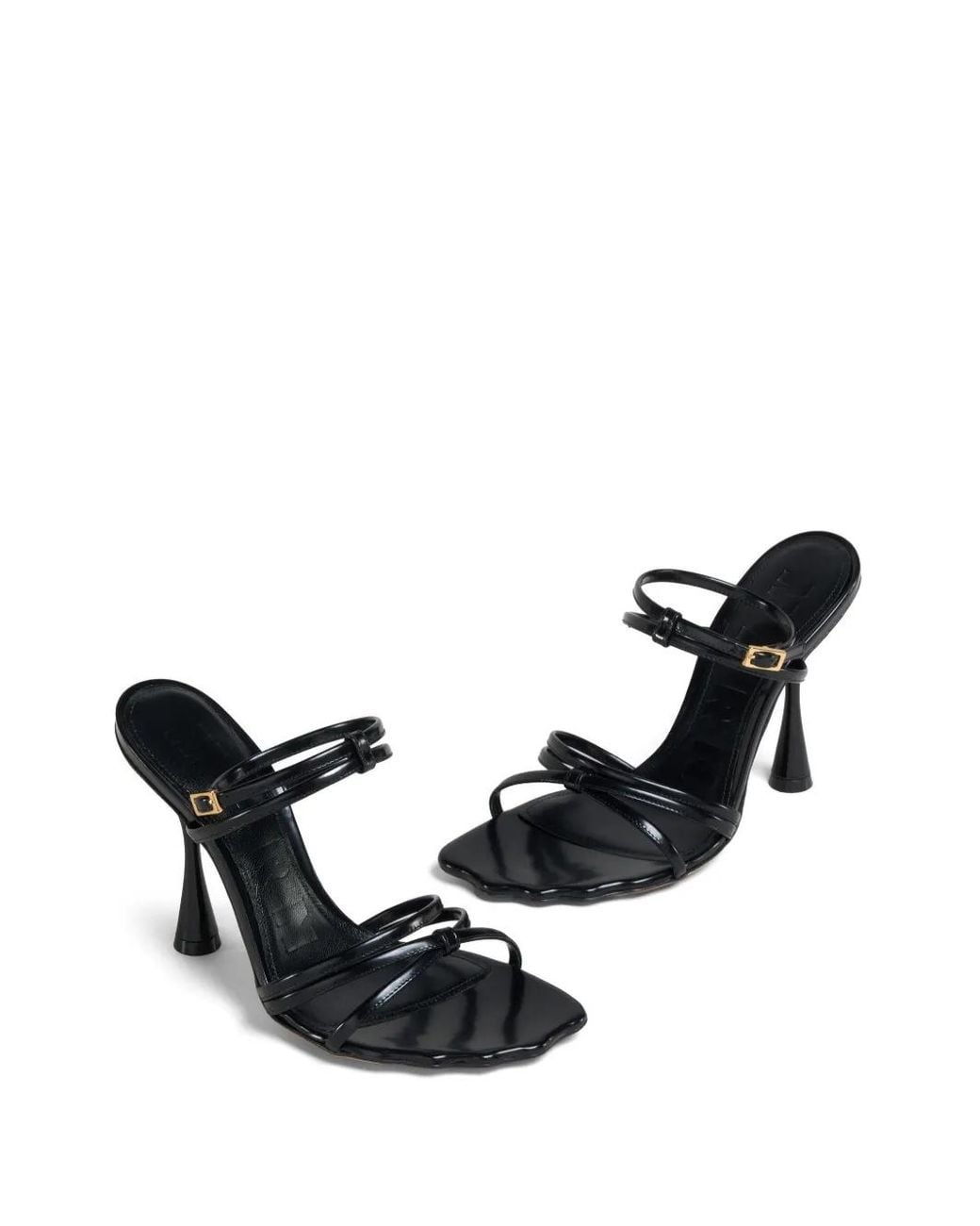 Marni Black Leather Sandals