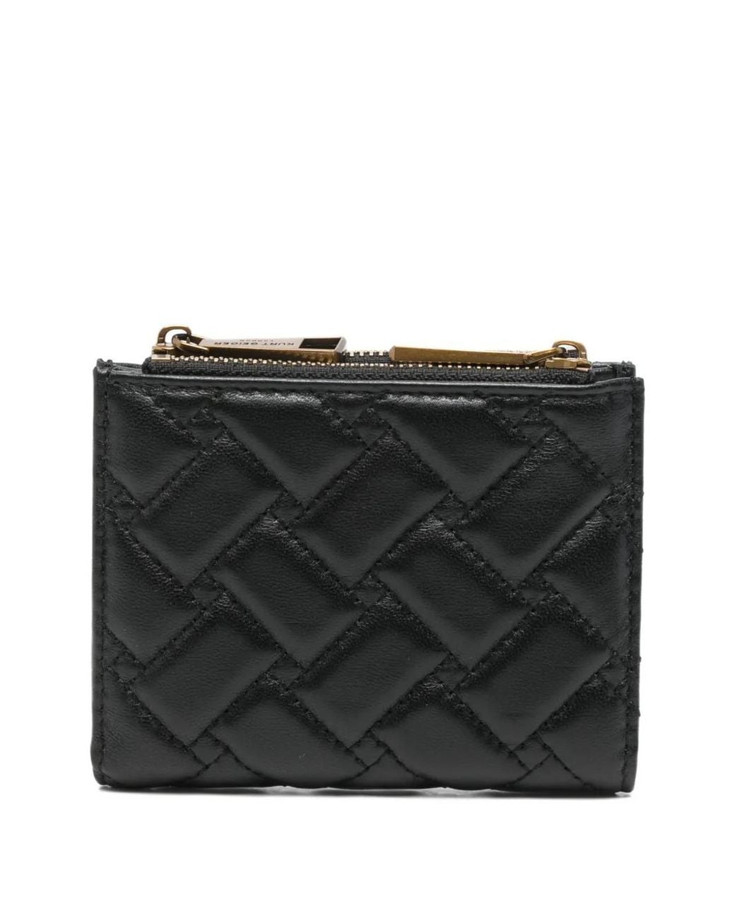 Kurt Geiger Black Mini Quilted Wallet