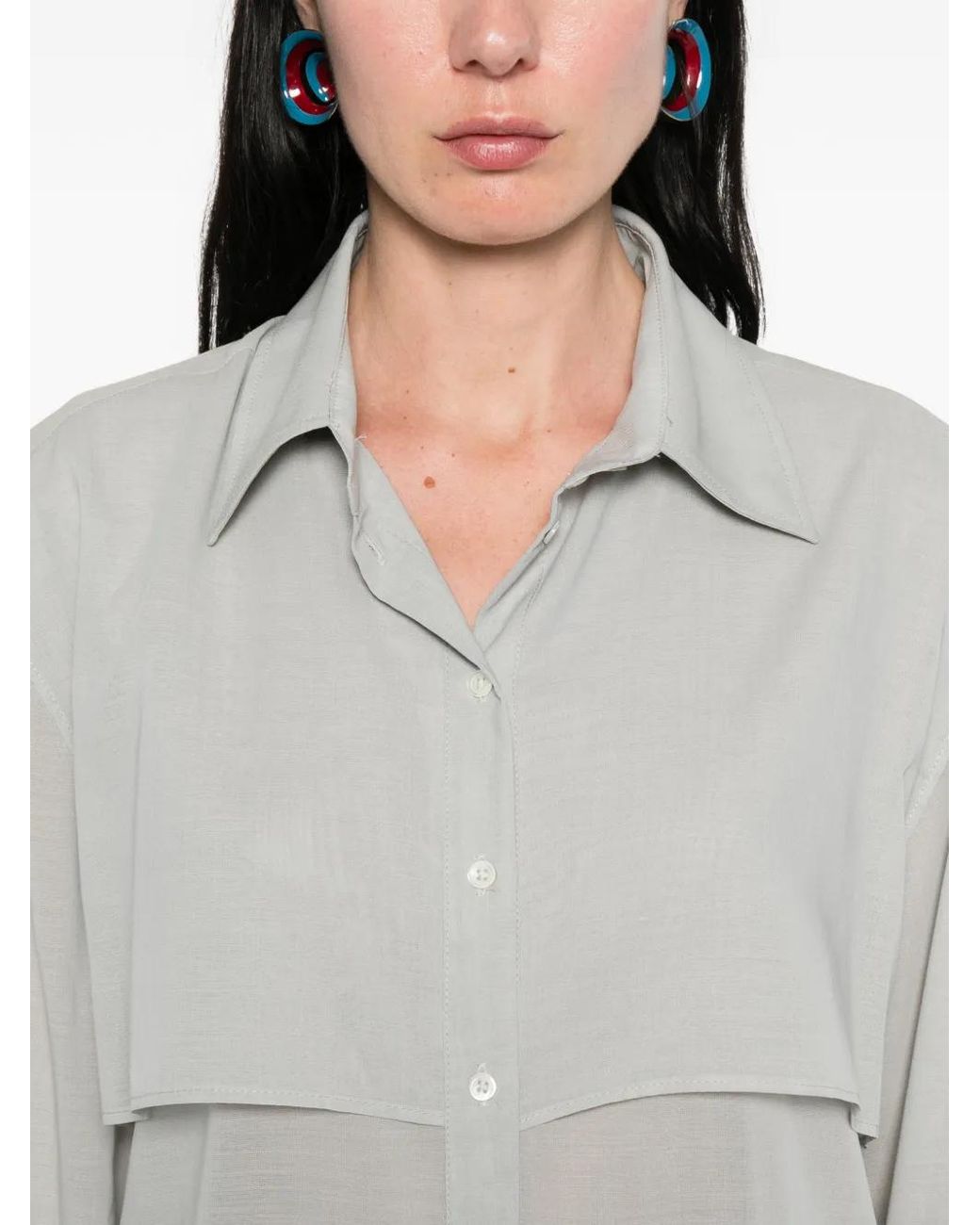 Qasimi White Pocket Overshirt