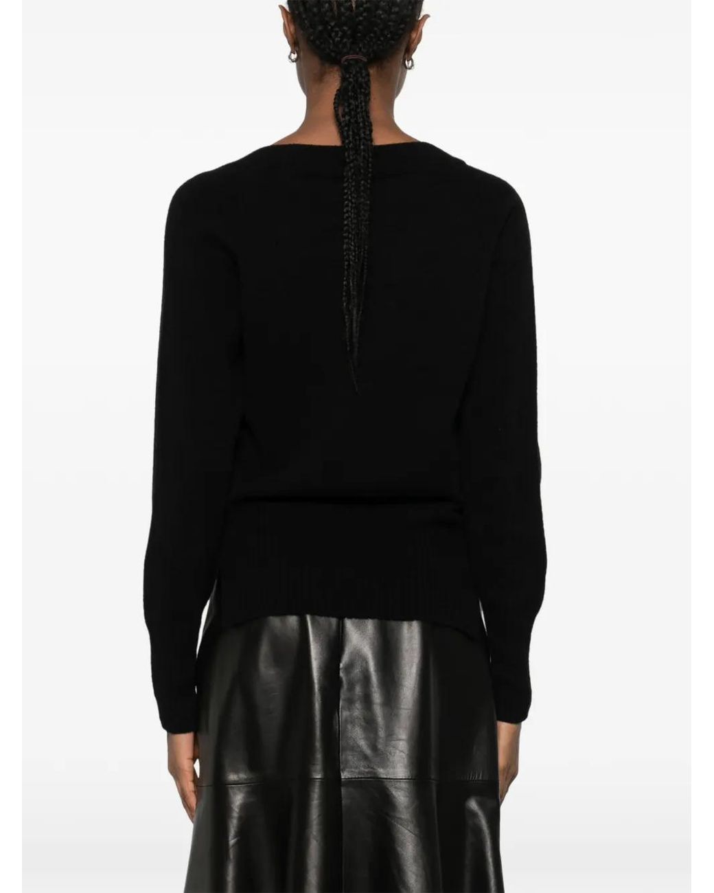 Simone Rocha Black Long-Sleeve Sweater