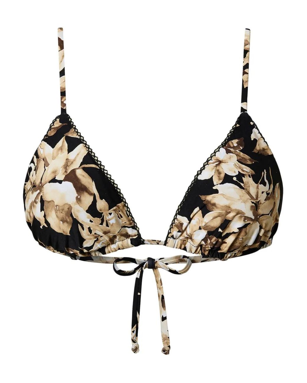 Top De Bikini Estampado Twinset de color Natural