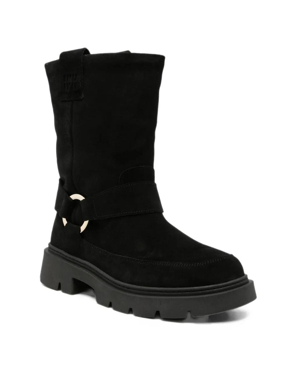 Inuikii Black Biker Wool Boots