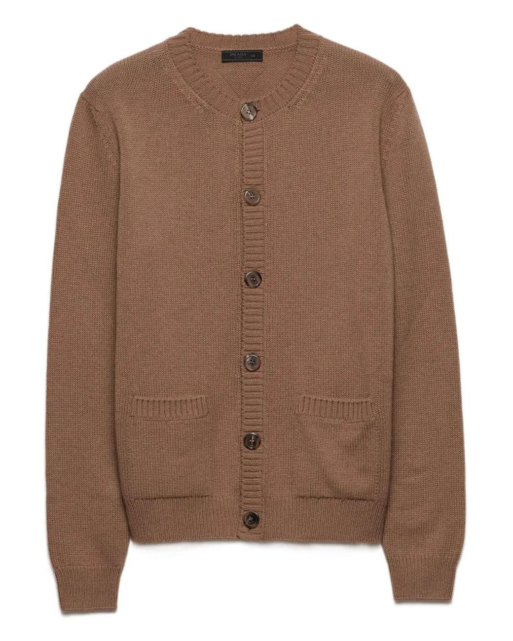Prada Button-Up Vest Met Patch in het Brown voor heren