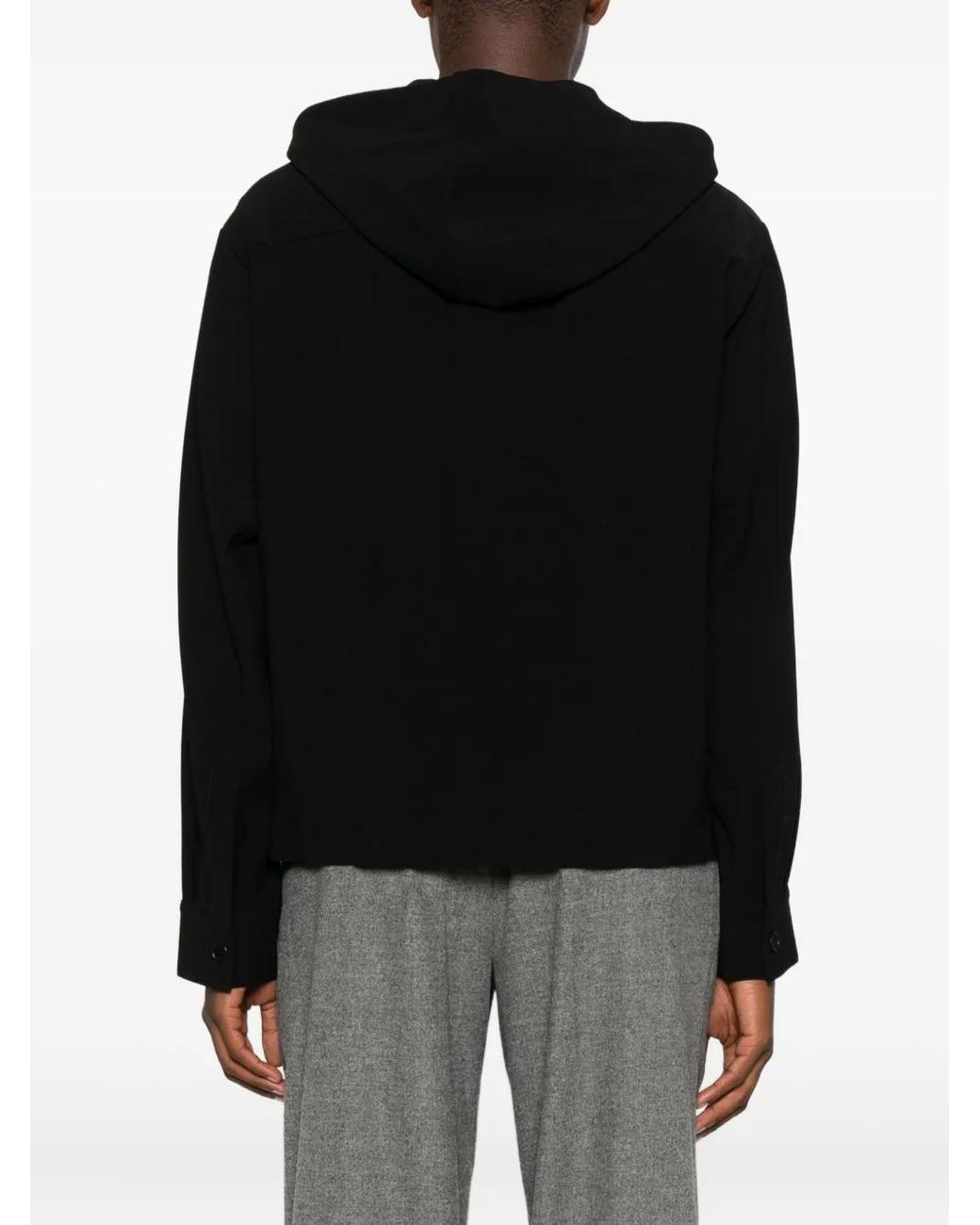 Jonathan Simkhai Black Drawstring Hoodie for men