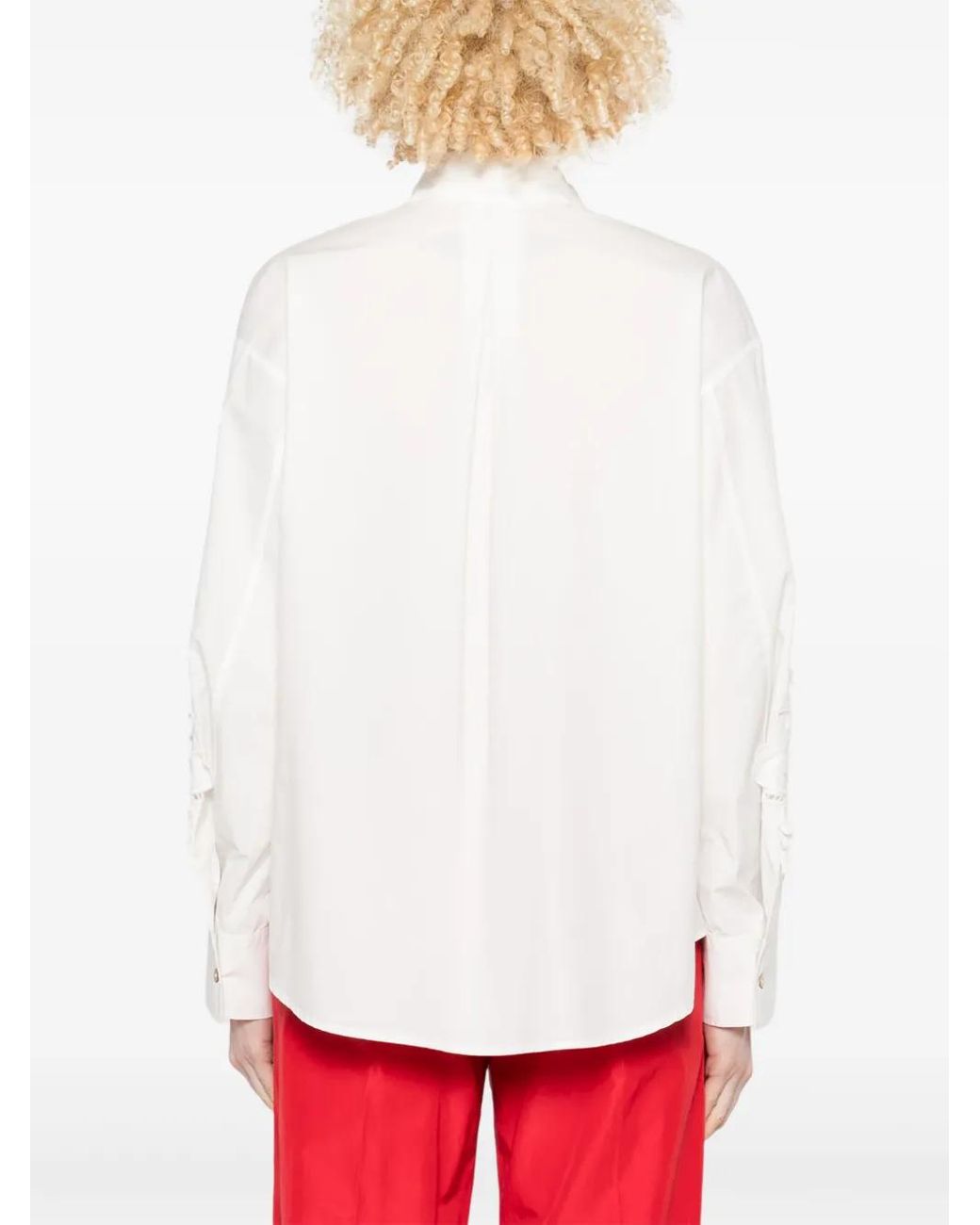 Forte_forte White Embroidered Cotton Shirt