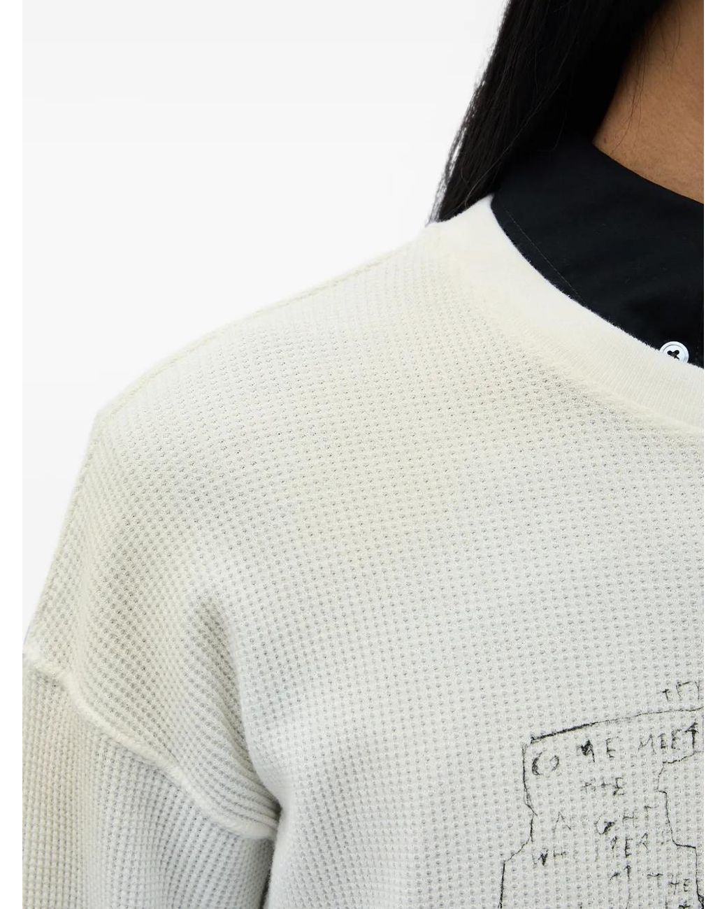 Ann Demeulemeester White Emil Long-Sleeve T-Shirt for men