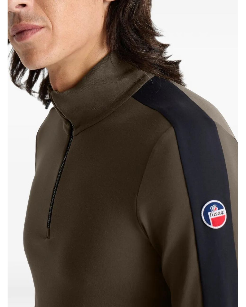 Fusalp Green Alpille Zip-Up Sweater for men
