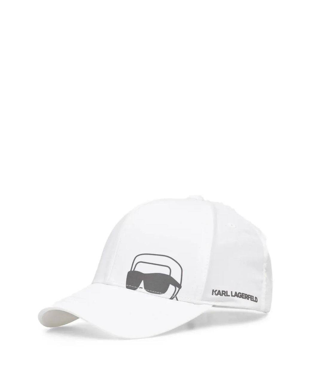 Karl Lagerfeld White K/Ikonik Baseball Cap for men